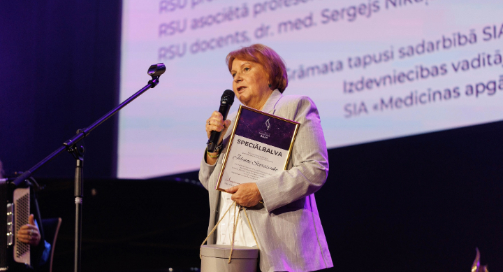 Central Laboratory board member Jeļena Storoženko receives special award at LMA “Medical Award of the Year 2024”
